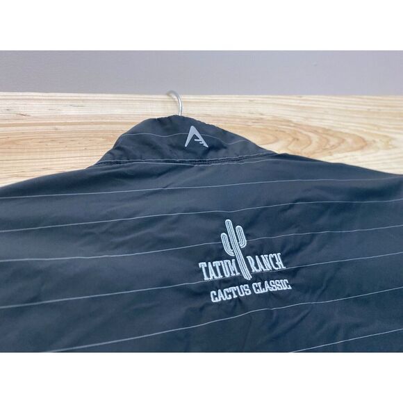 Antigua Vest Mens Large Gray Windbreaker Jacket Pullover Golf Tatum Ranch - Picture 13 of 15